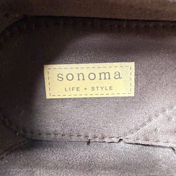 Sonoma Life+Style Mens Brown Leather Boat Shoes Size 10 M Lace-Up Deck Footwear - Picture 4 of 8